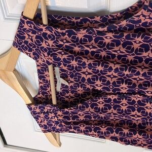 Purple and Pink Patterned Dress